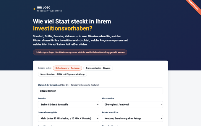 Förder-Potenzial-Check Vorschau